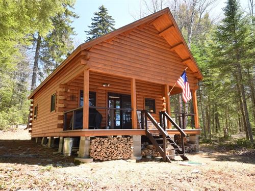 Maine Lakefront Log Cabin T3r9 Nwp Lot For Sale In T3r9 Nwp